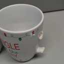 4 Set Holiday Sayings Gift Mug Christmas Ceramic Mugs with Packaging Bags Ribbons and Blessing Cards Christmas Tea Cup for Coffee Milk Hot Cocoa Xmas Winter Gifts