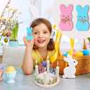 2 x Easter Decor,4Pc Spring Decorations for Home,Wooden Ornament Colorful Bunny Shape,Suitable for Multi-Layer Pallets in Indoor Offices Home Decorations Rabbit Decor