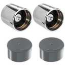 Trailer Wheel Bearing Protector for 1.980" Hub Bore - Compatible with Bearing Buddy #1980 Dust Cap - 2 Pack