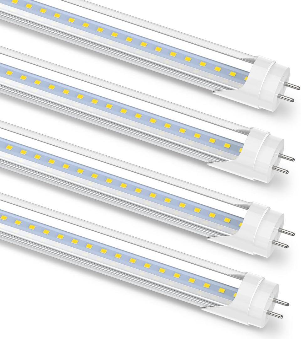Romwish 36 Inch T8 LED Tube Light, 14W(30W Equiv.), 1600LM, 5000K Daylight, Type A+B Plug & Play or Ballast Bypass, F25T8 Fluorescent Replacement, Double-Ended Power, Under Cabinet Light, 4 Pack (3FT)