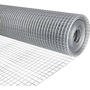 Hardware Cloth 1/4 inch Chicken Wire Fencing Double Hot-Dipped Galvanized After Welding Wire FenceDuty Rust Proof Fencing for Gardens, Poultry Animal Netting Cage Screen (1/4inch 36in x 100ft)