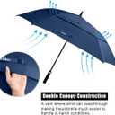 ACEIken Golf Umbrella Large 58/62/68 Inch Automatic Open Golf Umbrella Extra Large Oversize Double Canopy Vented Umbrella Windproof Waterproof for Men and Women