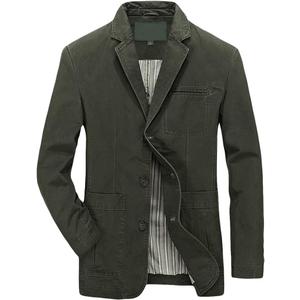 Cloudstyle Mens Casual 2 Buttons Slim Fit Jacket Lightweight Formal Business Blazer Sport Coat (Medium, 2- Army Green)