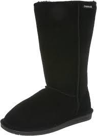 BEARPAW Women's Emma Tall Winter Boot, Black,
 11