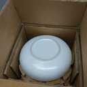 Pasta Bowls Set of 4, Stoneware 34 oz Salad Bowls, Ceramic Bowl Plates for Pasta, Salad, Fruit, Cereal, Soup, Wide Shallow Bowls, Microwave & Dishwasher Safe, Matte White