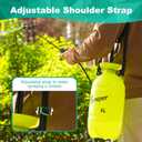 MaxWorks 51022 Pump-Action Garden Sprayer 5L/1.32 Gal with Adjustable Nozzle for Mist & Stream, Anti-Kink Hose, and Ergonomic Pump Handle for Plants, Pest Control, and Lawn Care