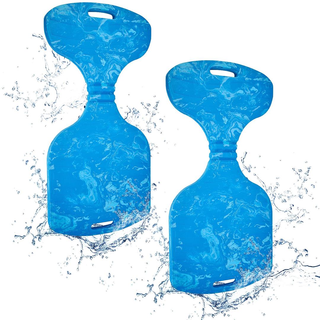 2 Pack Pool Saddle Floats for Adults, EVA Foam Comfort Water Saddle Lake Float with Handles, Non-Inflatable Pool Float Supports Up to 250 lbs for Pool, Lake, and Vacation Use