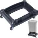 Rolling Trash Can Dolly Base with Wheels Fits 10-15 Gallon (40-60l) Rectangular Trash Can Roller Base for House Offices Warehouses Airports Commercial Environment