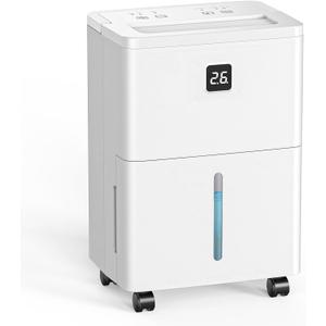 DEVERSE Max 25 Pints Dehumidifier for Home/Bedroom/Basement, 3000 Sq.Ft Coverage, with Drain Hose, Smart Humidity Control & Large Tank