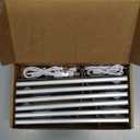 6 Pack Under Cabinet Lighting Wireless, 32 LED Rechargeable Battery Motion Sensor Light Indoor, Stick On Magnetic Closet Lights, Under Counter Lights for Kitchen, Stairs, White, 8 in