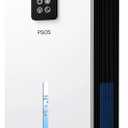 PSOS Dehumidifier, Dehumidifiers for Home, 98 OZ Water Tank, (1000 sq.ft) Quiet Dehumidifier for Basement Bathroom Bedroom with Humidity Display, Auto Shut Off, Relaxing 7 Color Ambient Light(White)