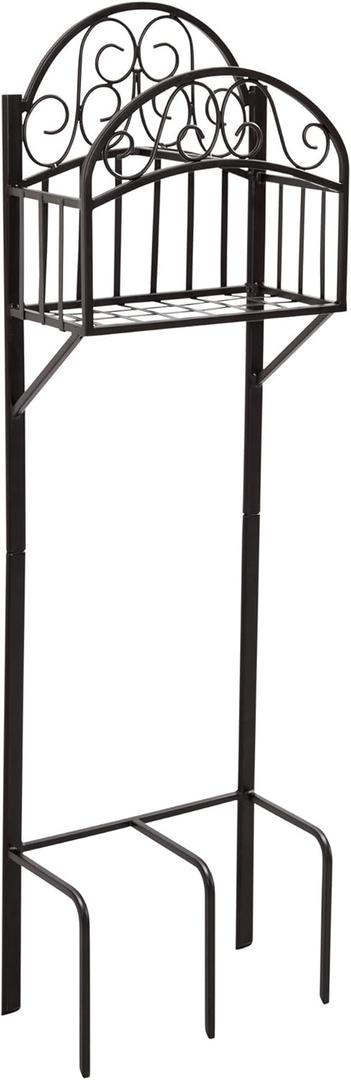 Liberty Garden 119-KD w/Shelf Hose Stand, Black