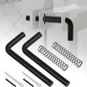 819T Trailer Gate Spring Latch Kit with Extra Pins 2 Pack Trailer Gate Pins Heavy Duty Trailer Gate Latch Repair Kit for Carry-On Utility Trailers