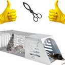 Chipmunk Trap Humane Rat Trap,Multi-Catch Reusable Mouse Trap for Home/Garden/Warehouse, Humane Mouse Traps- Safe & Effective Mouse for Families & Farmers 1 PCS