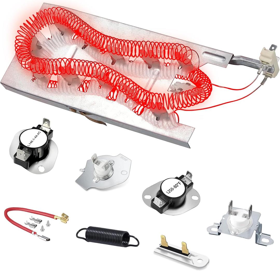 WED8300SW2 GEW9250PW0 GEW9200LW1 GEW9200LW0 WED5600XW0 WED9150WW0 GEW9200LL1 WED5500XW0 Dryer Heating Element Thermostat For Whirlpool GEQ9800PW1 GEW9250PW1 WED5800BW0 WED8000DW4 WED7500GW0 GEW9250PL1