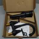 Bathroom Faucets for Sink 3 Hole, Hurran 4 inch Matte Black with Pop-up Drain and 2 Supply Hoses, Stainless Steel Lead-Free 2-Handle Centerset Faucet for Sink Vanity