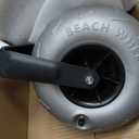 9" Balloon Rear Wheel & Fork Replacement for Catart Beach Wagon â€“ All-Terrain PVC Material Tire, Shock Absorbing, Easy Installation