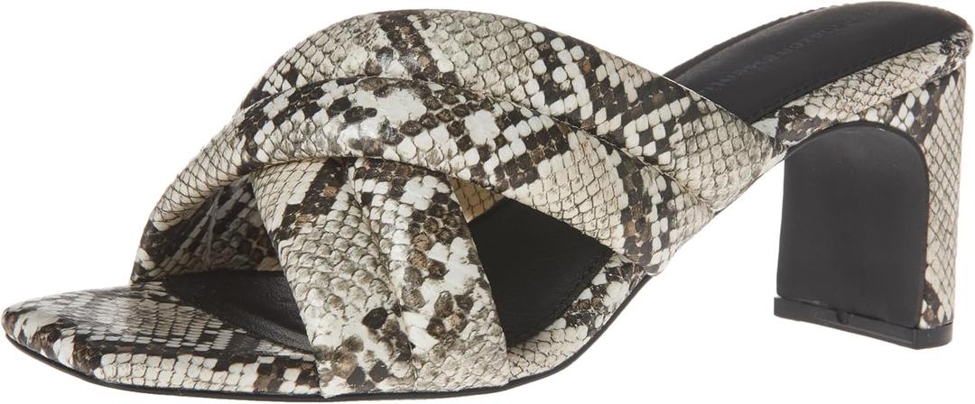 Amazon Essentials Women's Crossover Heeled Sandal with Padded Straps and Memory Foam Insole (6)