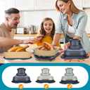 Suitable for Ninja Crispi Air Fryer Silicone,Reusable silicone Heat Resistant Mat with 100 Airfryer Paper Liners, Non-Slip and Protects the Countertop from Heat Damage