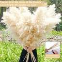 40" 33PCS Dried Pampas Grass Decor Tall,Large Natural Beige pompas Grass Tall Pampas Grass for Floor Vase,Wedding,Party,Farmhouse,Boho Home Decor,and Creating a Bohemian Ambiance
