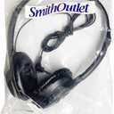 SmithOutlet Headphones Bulk 100-Pack | for Classroom School Students K-12 | On-Ear Wired | Compatible with Chromebook, Computer, Laptop | Black Color Part SG-313-100
