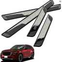 Door Sill Scuff Plates for Mazda CX-90 2024-2025, Door Entry Guard Accessories Trim Cover, Auto Interior Accessory Kick Panels 4pcs set