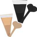 DOITOOL 2pcs Nude Thong, Invisible Strapless Panties, Seamless Women Underwear, Cotton, Assorted Colors (L)