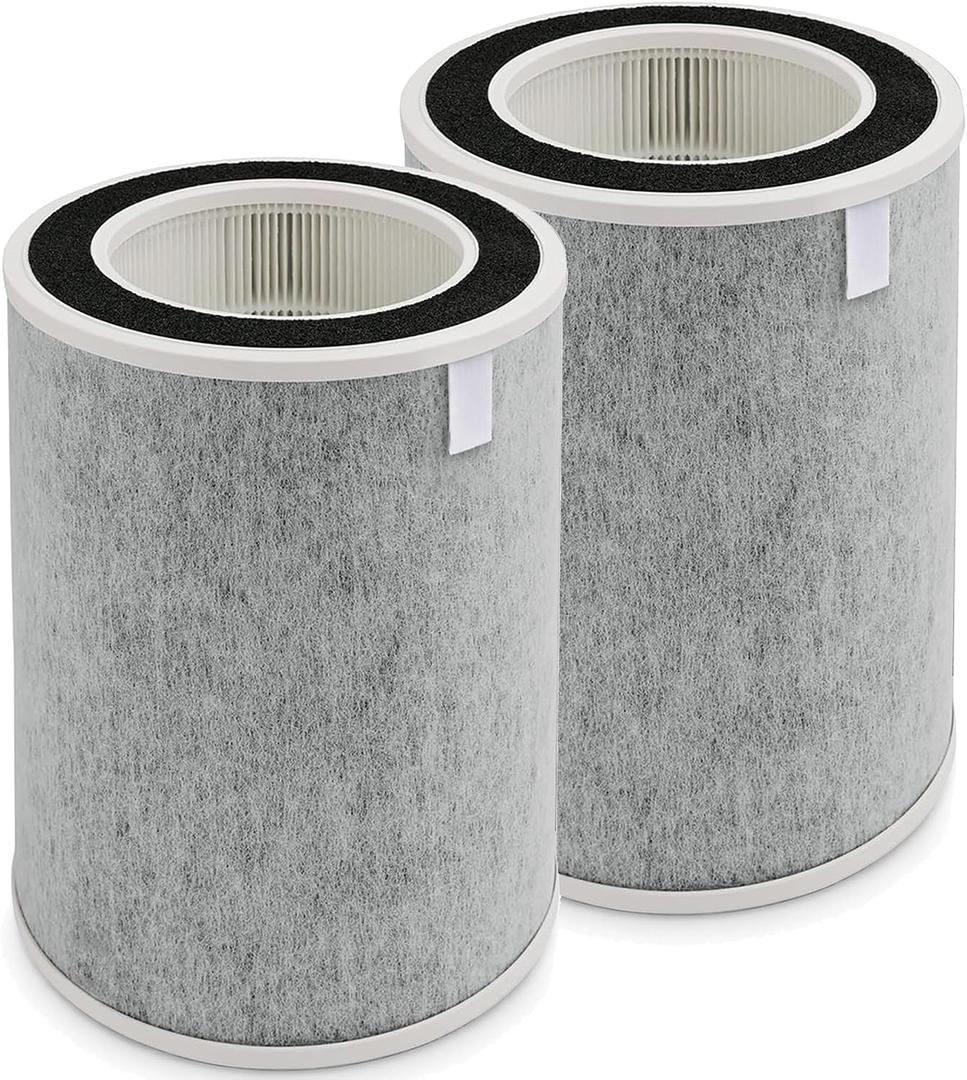 2 Pack HP201 HP202 True HEPA Replacement Filter for Shark Air Purifier MAX