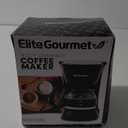 Elite Gourmet EHC4128 Automatic 4-Cup Brew & Drip Coffee Maker with Pause N Serve, Glass Carafe, Reusable Filter, On/Off Switch, Keep Warm, Water Level Indicator, Black