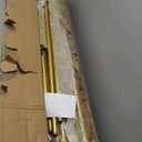 Gold Pipe Clothing Racks Wall Mount Gold Clothes Rack, Heavy Duty Industrial Pipe Clothes Racks Retail Display Hanging Rod for Closet Storage, Laundry Room (71Inch)