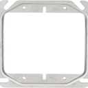 10 x Hubbell-Raco 777 Raised 1/4-Inch, 4-Inch Square Mud-Ring for 2 Devices Gray