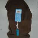 Gooby Fleece Vest Dog Sweater - Brown/Turquoise, Medium - Warm Pullover Fleece Dog Jacket with O-Ring Leash for Medium Dogs