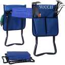 Garden Kneeler and Seat Heavy Duty,Gardening Stools and Seats for Seniors,Garden Seat and Kneeler Foldable Kneeling Bench with 2 Tool Pouches,Extra Wide Garden Bench for Kneeling and Sitting
