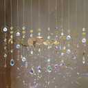 16 pcs Crystal Suncatcher, Colorful Suncatchers Sun Catchers Indoor Window Hanging Ornaments for Home Garden Ceiling Christmas Party Wedding Indoor Outdoor Decoration Prism Rainbow Maker