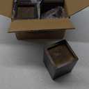 Sopicoz Wood Bed Risers Set of 4, Square Furniture Risers, 4 inch Couch Risers Heavy Duty Bed Lifters Brown Bed Frame Risers Blocks, Lifters for Sofa, Chair, Cabinet, Dresser, Nightstand