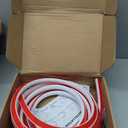 3/4 Inch Flexible Quarter Round Molding, Peel and Stick Rubber Floor Trim, Quarter Round Trim with 3m Tape, Self-Adhesive Bathtub Trim Molding