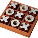 T one wooden Tic Tac Toe Game | board games for adults | Table Top Living Room Decor Fun family Games | board games for family night | board games for kids (Design-1)