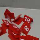 Tuanse Table Numbers 1-25 Acrylic Double Side Numbered Table Tents Plastic Restaurant Wedding Numbers Cards Signs for Party Banquets Wedding Reception(Red, White)