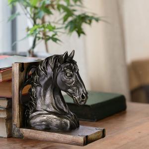 Decorative Horse Head, Horse Head Bookends for Shelves, 3"D x 2"W x 1"H