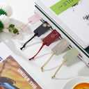 2 x Skyygemm 10 Pcs Christian Bookmarks for Women 1.2" x 5.9" Soft Leather Bible Inspired Bookmark with Floral Uplifting Words Personalized Religious Gifts for Book Lovers Mother Readers Church(Bright)