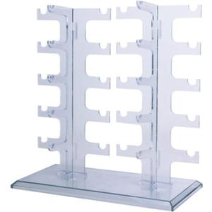 JoySee 1 X Sunglasses Organizer Eyeglasses Rack Glasses Holders Acrylic Glasses hoder Display hold Stand, Water Clear Transparent