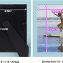 Renditions Gallery Photo Frames 8x10 inch Picture Frame Set of 4 High-end Modern Style, Made of Solid Wood and High Definition Glass Ready for Wall and Tabletop Photo Display, Blue Frame (8"x10")