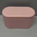 MONGTINGLU Mini Trash Can with Lid Removable Small Garbage Can, Tiny Plastic Trash Bin, Pop Up Countertop Wastebasket, Counter Garbage Lint Bin for Bathroom, Office, Kitchen, Desk, Coffee Table(Pink)