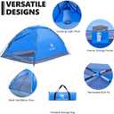 CAMEL CROWN Tents for Camping 2 Person Camping Dome Tent, Waterproof,Spacious, Lightweight Portable Backpacking Tent for Outdoor Camping/Hiking