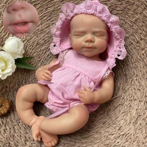 12inch Silicone Baby Dolls Full Body Girl Realistic Reborn Dolls Lifelike Hand Painted Sleeping Newborn Babies for Toddlers
