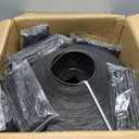 4 inch Tall Landscape Edging Kit 120FT Garden Edging with 210 Spikes for Lawn Edging and Flower Beds (Black, 120FT)
