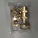 5 Pcs Brass Pipe Fitting Reducing Coupling, FNPT to FNPT Reducer Adapter, 1/2" x 1/4" NPT Female