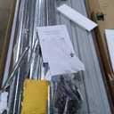 Acekool Outdoor Storage Shed 8x15 Ft & Large Storage Space, Utility Metal Storage Shed with Lockable Sliding Door and Vent, Garden Tool Shed for Organising Tools and Equipment in Yard, Garden, Brown