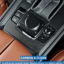 Fit for Mazda CX50 2023 2024 2025 2026 Accessories, Carbon Fiber Gear Shift Box Panel Car Center Console Cover Gear Panel Gear Shift Knob Cover Trims Frame Protection for CX 50 Interior