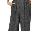 Eliza J Women's Halter Wide Leg Jumpsuit (Black, L)
